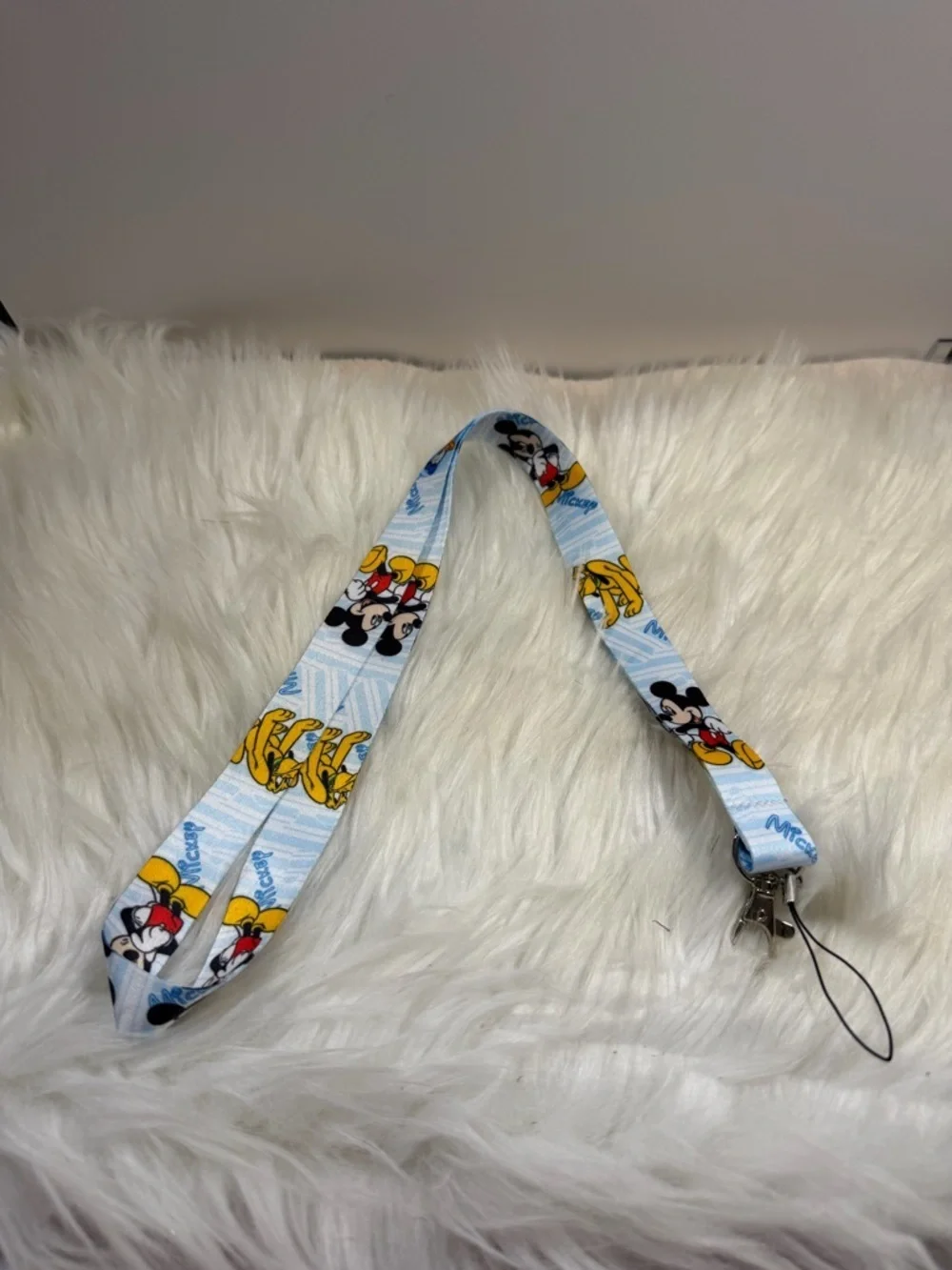💙3/$20💙 Disney Light Blue Mickey & Pluto Kids Lanyard